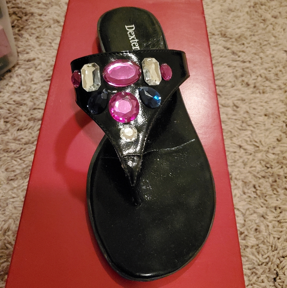 New jeweled sandals.